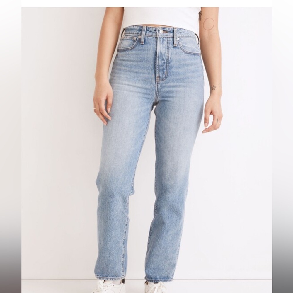 MADEWELL The Curvy Perfect Vintage Straight Jean in Seyland Wash SIZE 31